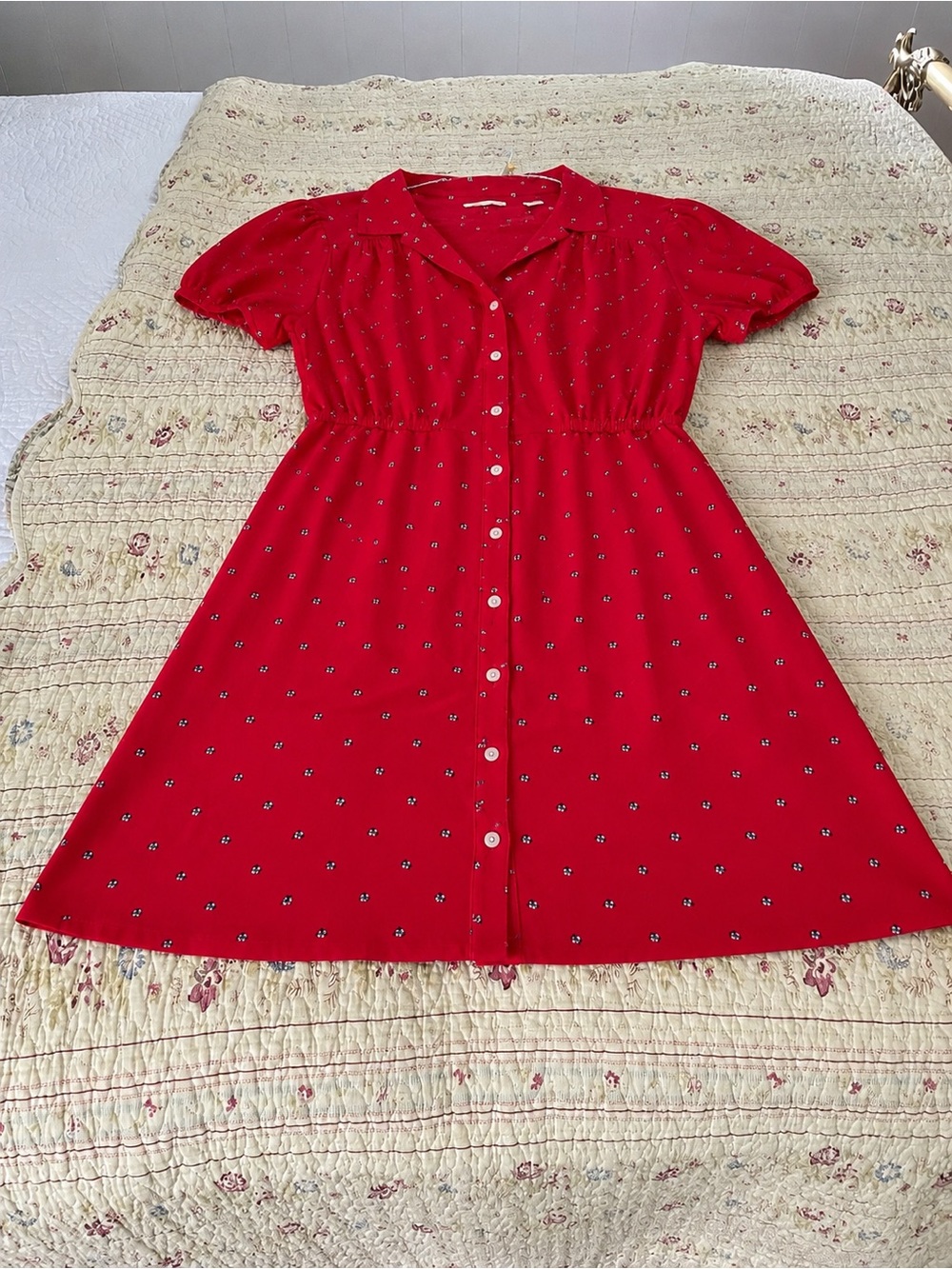 Levi's Red Floral Button-Up Top
